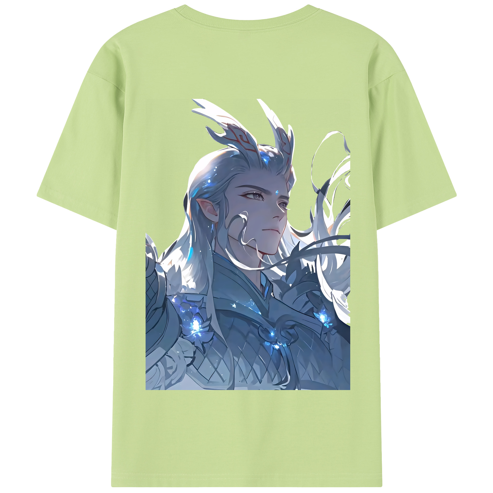 （画像用） Ne Zha 2 ナタ 魔童の大暴れ 綿100％半袖Tシャツ（背面プリント）